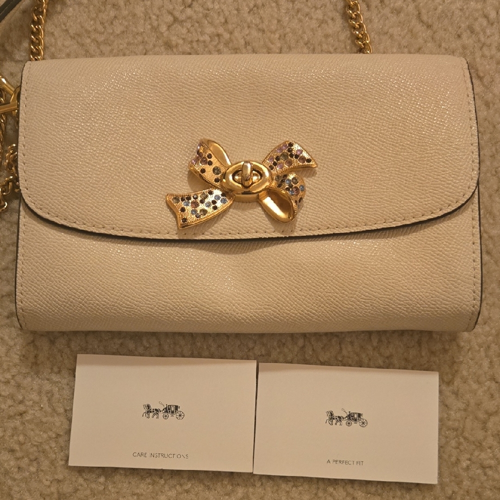 Coach Crossbody Sparkle Bow